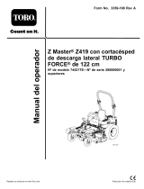 Toro Z450 Z Master, With 122cm TURBO FORCE Side Discharge Mower Manual de usuario