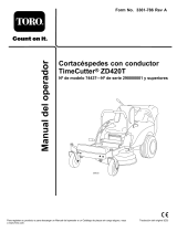 Toro TimeCutter ZD420T Riding Mower Manual de usuario