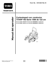 Toro 132cm TITAN HD 1500 Series Riding Mower Manual de usuario