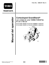 Toro GrandStand Mower, With 102cm TURBO FORCE Cutting Unit Manual de usuario