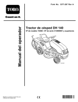 Toro DH 140 Lawn Tractor Manual de usuario