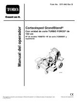 Toro GrandStand Mower, With 122cm TURBO FORCE Cutting Unit Manual de usuario