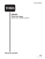 Toro 190-DH Lawn Tractor Manual de usuario