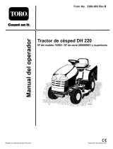 Toro DH 220 Lawn Tractor Manual de usuario