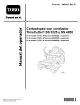 Toro TimeCutter SS 4200 Riding Mower Manual de usuario