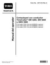 Toro TimeCutter SW 5000 Riding Mower Manual de usuario