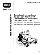 Toro TITAN Z5200 Zero-Turn-Radius Riding Mower Manual de usuario