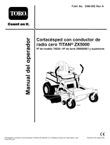 Toro TITAN ZX5000 Zero-Turn-Radius Riding Mower Manual de usuario