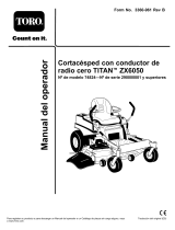Toro TITAN ZX6050 Zero-Turn-Radius Riding Mower Manual de usuario