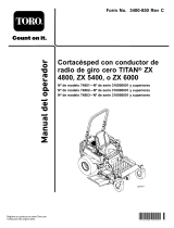 Toro TITAN ZX5400 Zero-Turn-Radius Riding Mower Manual de usuario
