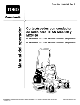 Toro TITAN MX4880 Zero-Turn-Radius Riding Mower Manual de usuario