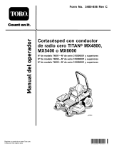Toro TITAN MX4800 Zero-Turn-Radius Riding Mower Manual de usuario