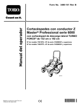 Toro Z Master Professional 6000 Series Riding Mower, Manual de usuario