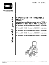 Toro Z Master Professional 6000 Series Riding Mower, Manual de usuario