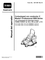 Toro Z Master Professional 5000 Series Riding Mower, Manual de usuario