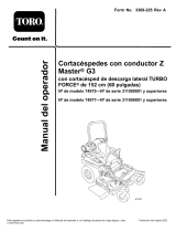 Toro Z Master G3 Riding Mower, Manual de usuario