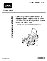 Toro Z Master Professional 5000 Series Riding Mower, Manual de usuario