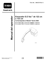Toro 52in E-Z Vac Bagger, Z400 Series Z Master Mowers Manual de usuario