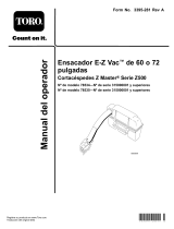 Toro 60in E-Z Vac Bagger, Z500 Series Z Master Mowers Manual de usuario