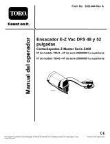 Toro 52in DFS E-Z Vac Collection System, Z400 Series Z Master Mowers Manual de usuario