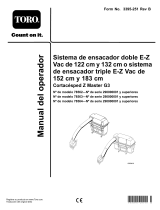 Toro 60in E-Z Vac Triple Bagging System, Z Master G3 Mower Manual de usuario