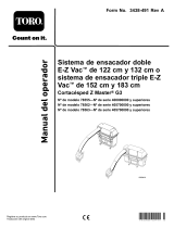 Toro 60in E-Z Vac Triple Bagging System, Z Master G3 Mower Manual de usuario