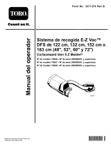 Toro 60in E-Z Vac DFS Collection System, Z Master G3 Mower Manual de usuario