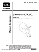 Toro E-Z Vac Twin Bagger, 2016 and After Grandstand Mower Manual de usuario