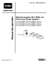 Toro Flex-Force Power System 60V MAX Battery Charger Manual de usuario