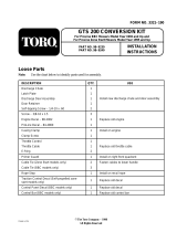 Toro Proline Conversion Kit, GTS 200 BBC Engine Guía de instalación