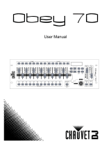 CHAUVET DJ Obey 70 DMX Controller Manual de usuario