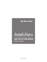 iRiver AK Recorder Manual de usuario