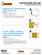Frost King Plastic Air Conditioner Side Panel Kit Guía de instalación