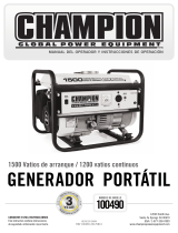 Champion Power Equipment Model #100490 Manual de usuario