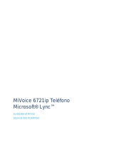 Mitel 6721 Lync Phone Guia de referencia