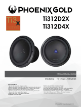 Phoenix Gold 6.5" Component Speaker Set Ti3x Manual de usuario