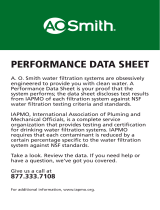 A.O. Smith AO-FF Instrucciones de operación