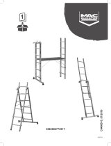 Mac Allister Échelle d'escalier multiposition à plateforme 2 x marches - 3,3 m Manual de usuario