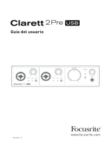 Focusrite Clarett 2Pre USB Guía del usuario
