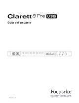 Focusrite Clarett 8Pre USB Guía del usuario