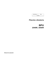Wacker Neuson BPU 3050 Manual de usuario