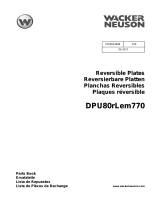 Wacker Neuson DPU80rLem770 Parts Manual