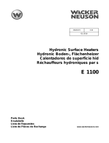 Wacker Neuson E1100 Parts Manual
