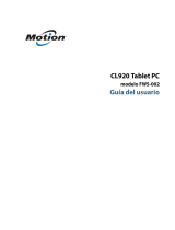 Motion Computing CL920 Windows 7 El manual del propietario