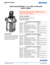 Binks Pressure Tanks Manual de usuario