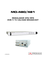 Promax MO-480, MO-481 Manual de usuario