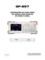 Promax GF-857 B Manual de usuario