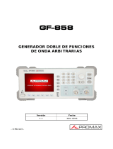 Promax GF-858 Manual de usuario
