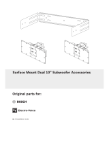 Electro-Voice Accesorios de montaje en superficie para subwoofer de 10” dual El manual del propietario