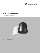 Electro-Voice EVID Pendant Speaker Guía de instalación
